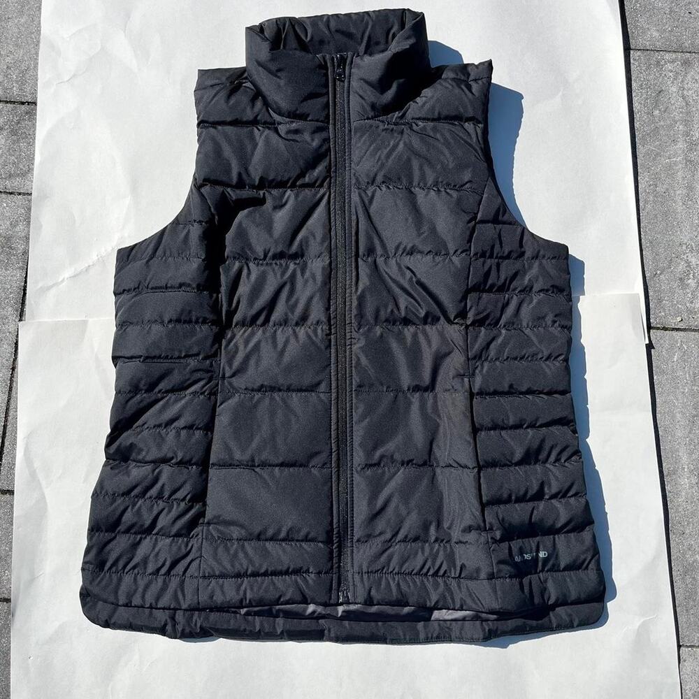 Black Lands’ End Down Vest Preppy Classic Cozy Gorpcore Women's Size Medium NWT
